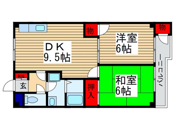 サンバニアンの物件間取画像